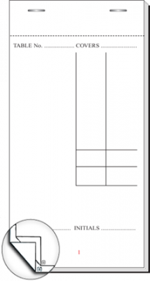 95 x 203mm Plain Duplicate Carbon Fitted Order Pad Boxed 100s - PAD40